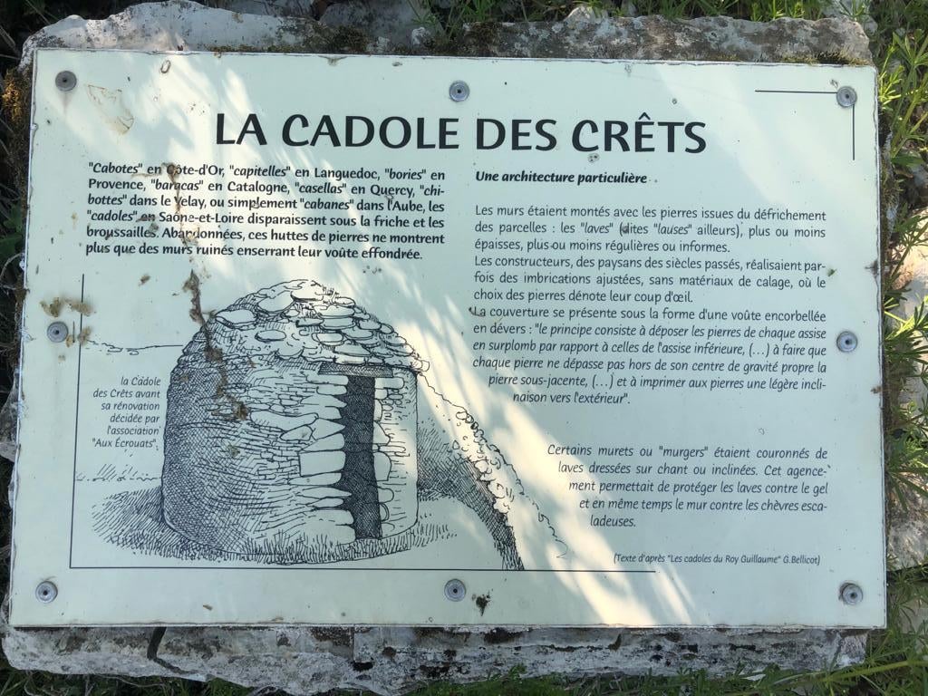 La Cadole des Crêts témoigne encore du savoir-faire bien particulier de nos vignerons en Saône-et-Loire