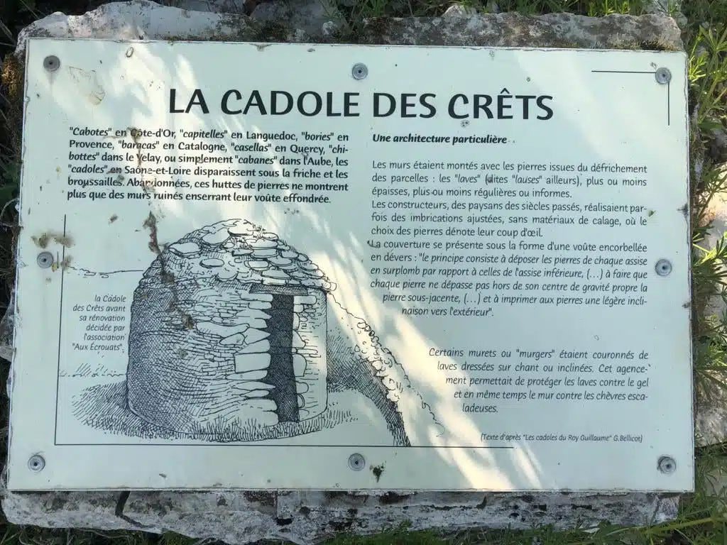 La Cadole des Crêts témoigne encore du savoir-faire bien particulier de nos vignerons en Saône-et-Loire