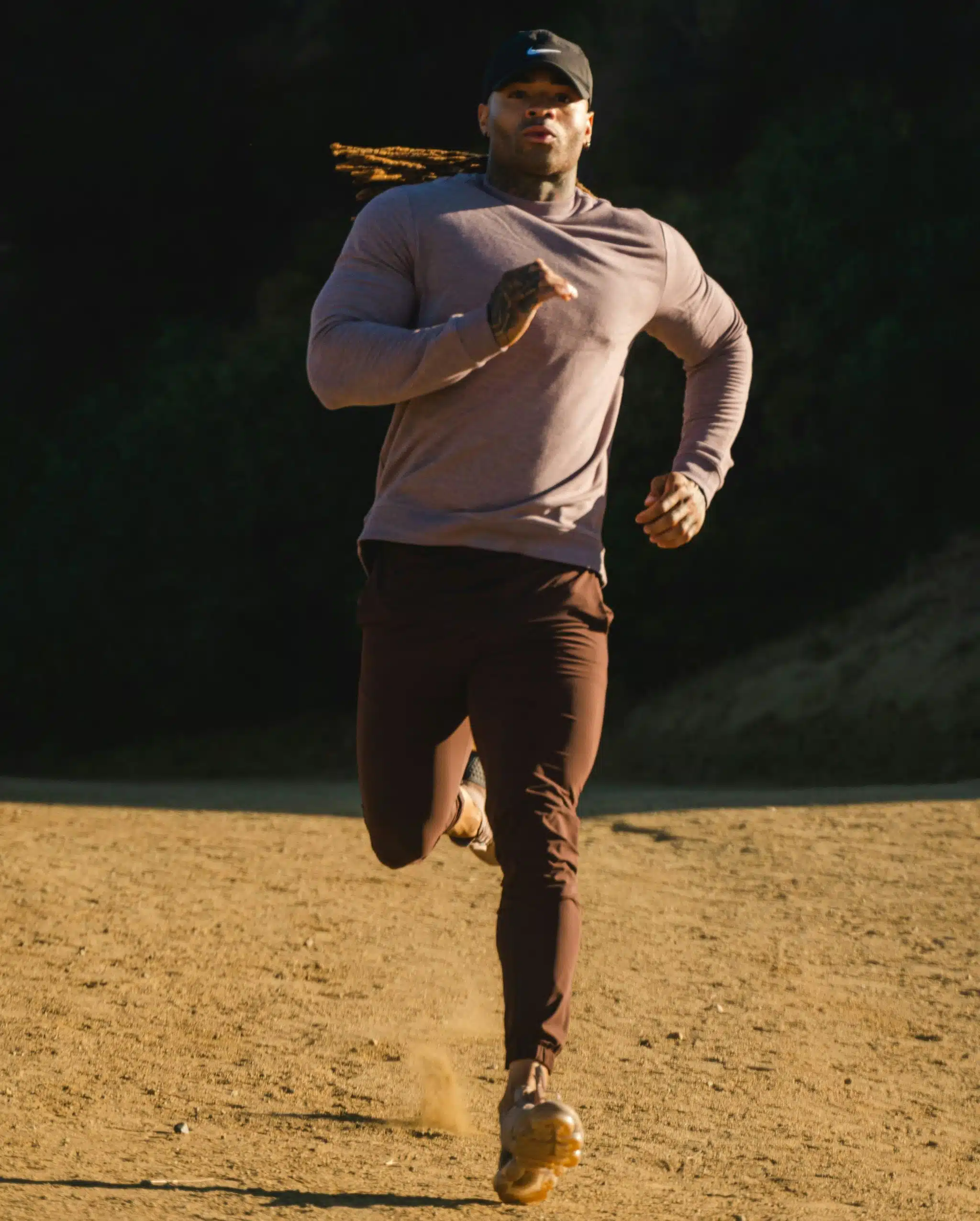 Coureur qui représente le voyageur pressé