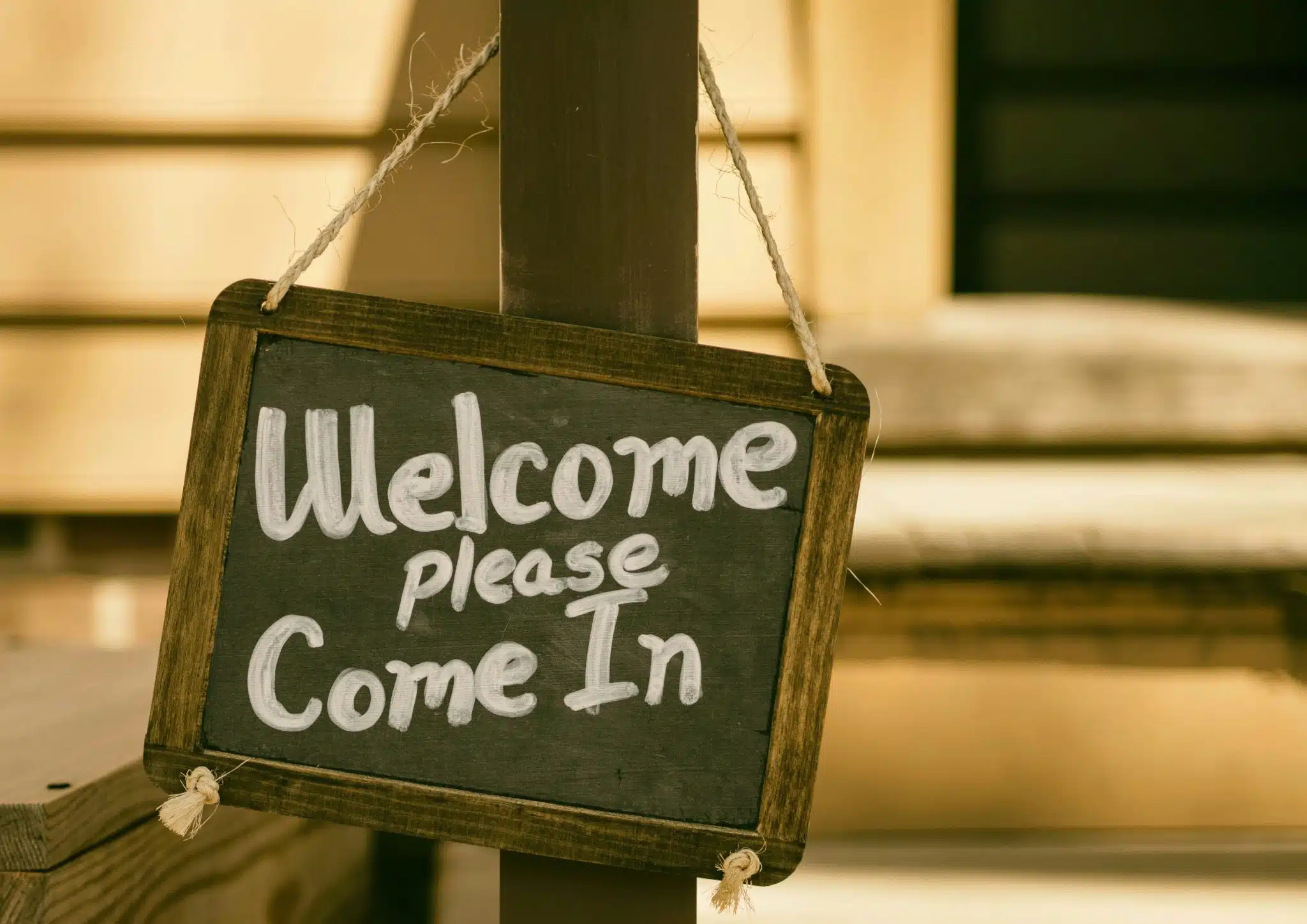 Panneau Welcome