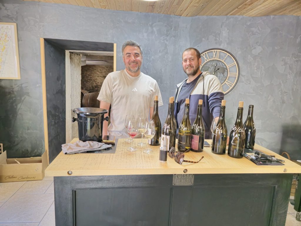 Romain Poncet et Jean-Christophe vignerons Château Chardonnay