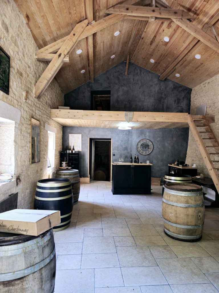 Caveau de dégustation du Domaine Château Chardonnay
